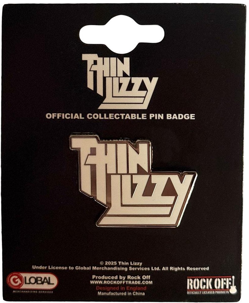 Thin Lizzy - Logo Pin - Beige