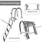 DailySupplies® Zwembadtrap - Ladder - Verstelbaar