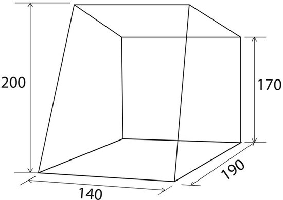 Brunner Pilote Caddy 5 - Achterklep Tent Volkswagen Caddy 2020> - Tailgate Tent - 140 x 190 x H170/200 - Oxford Polyester — afbeelding 5