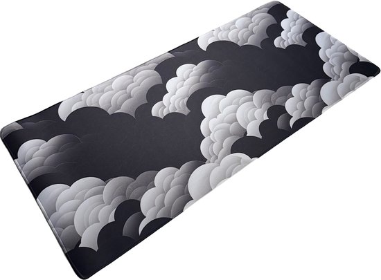 Muismat xxl - Cloud Static - Gaming - 900 x 400 x 3 mm - Antislip
