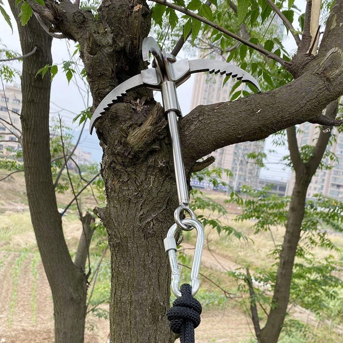 X Ninja werpanker - Verstelbaar klimhaak 24cm met 11m touw