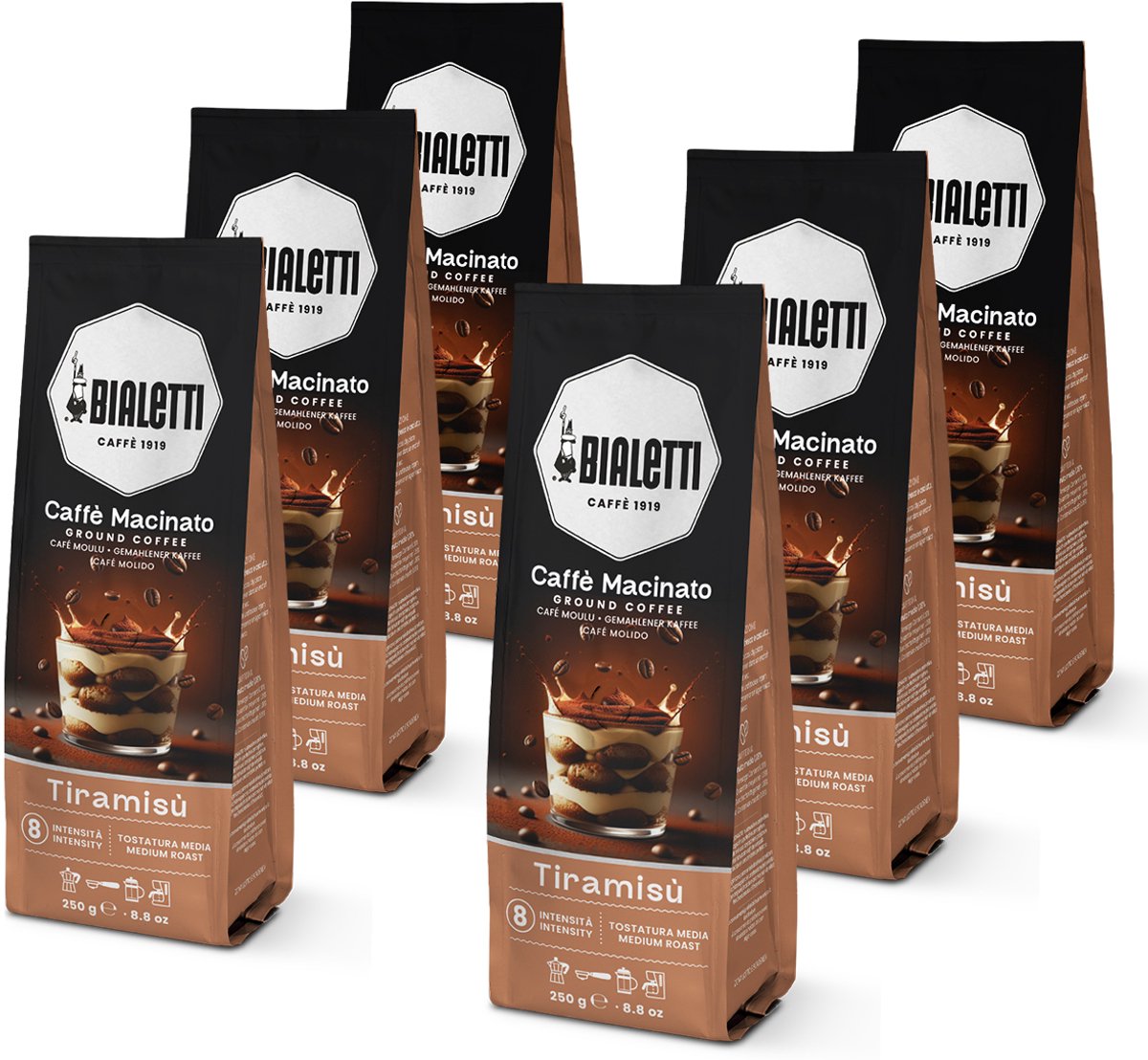 Bialetti Tiramisu - Gemalen Koffie - 250 gram thumbnail 3