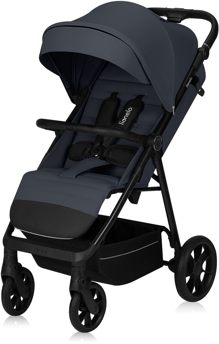Lionelo Iva - Wandelwagen & Buggy Premium - 6 maanden 4 jaar (tot 22 kg) - 360° Zwenkwielen met Vering - Magnetische Gordel - XXL Zonnekap UPF50 - Verstelbare Rugleuning, Voetsteun & Duwbeugel - Grote Boodschappenmand - Stad & Terrein - Kinderwagen – foto 5