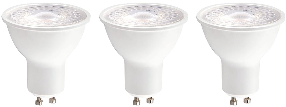 Kobi Premium LED Spot GU10 7W - 630lm - 3000K - 230V - 30.000 Branduren - Voor Hoogwaardige Plafond- en Inbouwspots - GU10 Fitting - 3 stuks