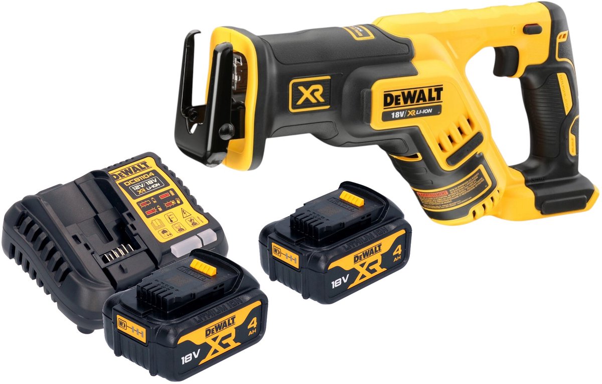 DeWalt DCS 367 M2 accu-reciprozaag 18 V borstelloos + 2x accu 4.0 Ah + lader