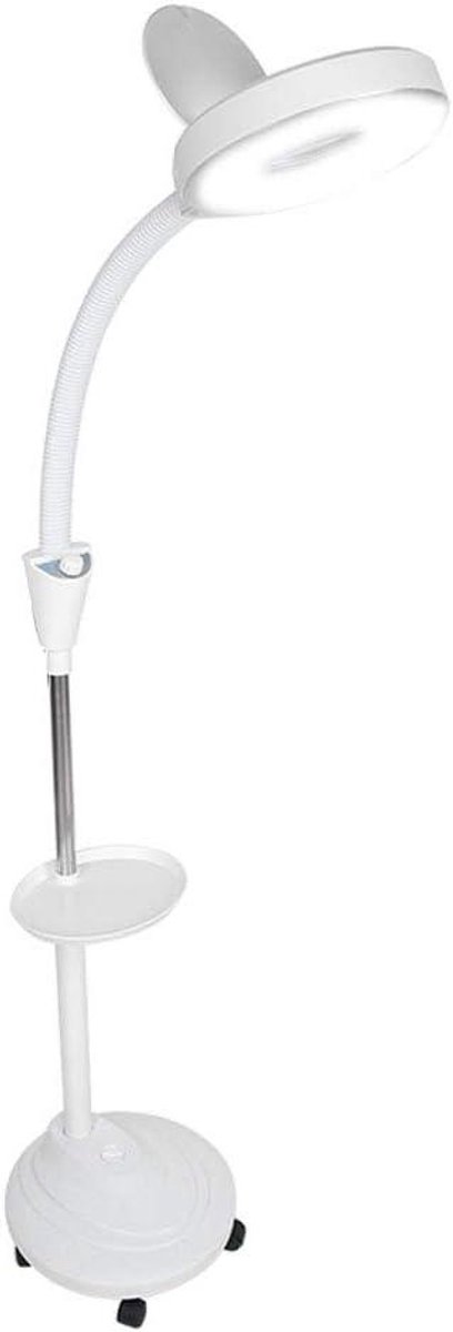Vloerlamp met 8x Vergrootglas en LED Verlichting voor Ambachten en Tatoeages