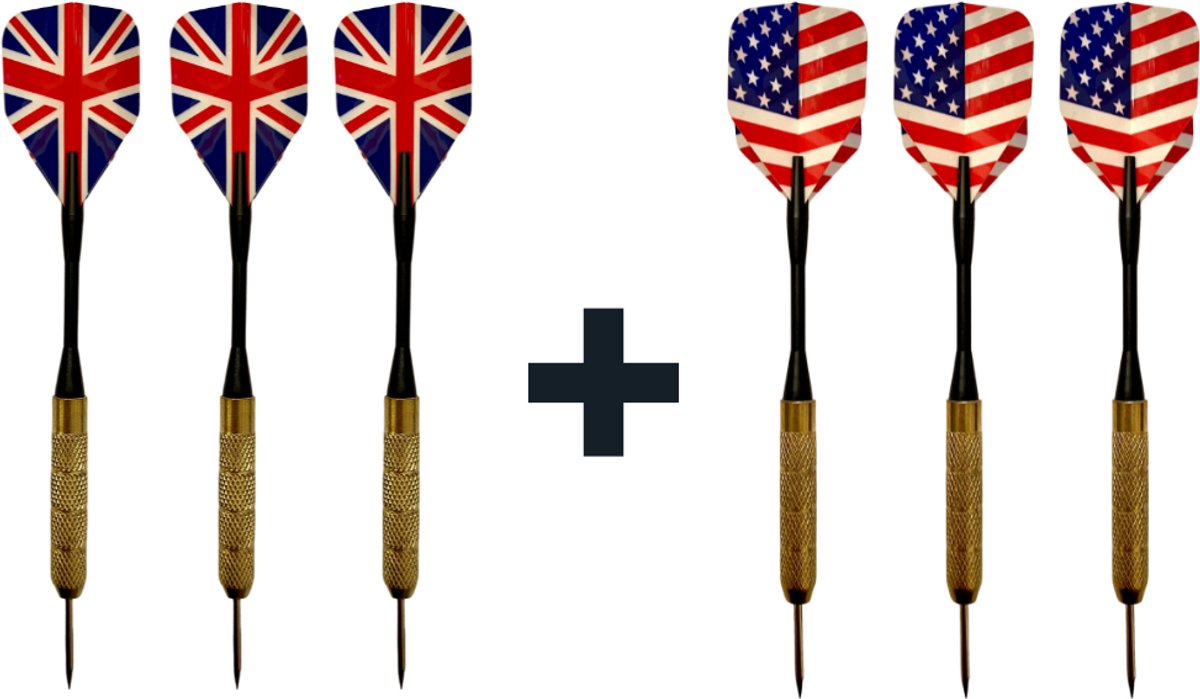 6 Stevige Complete Dartpijlen - Darts Accessoires - Dartset - Dartpijlen - Darts Pijlen - Darts Flights - Darten - PROFESSIONEEL - 6 Pijlen