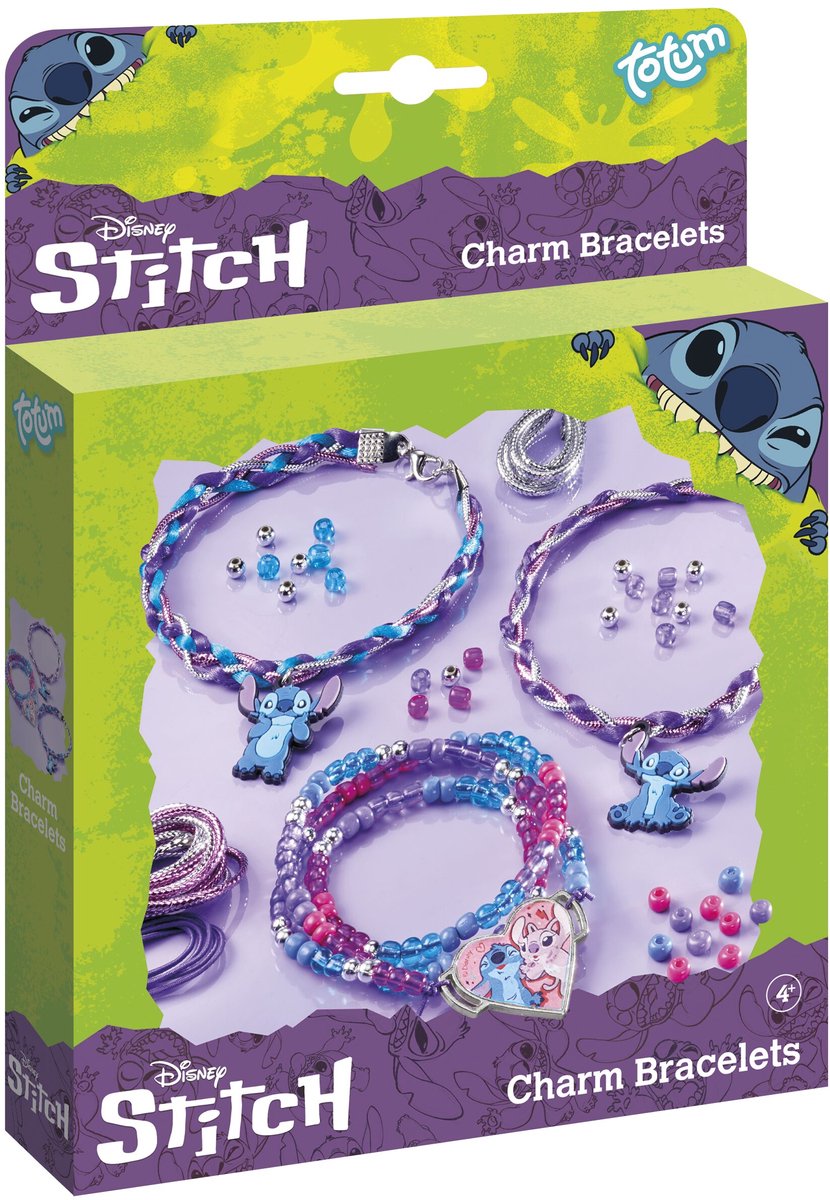 Disney Stitch Mega Knutselpakket voor Kinderen – Totum Creatieve Set – Diamond Painting, Gips Gieten, Armbandjes Maken, Sticker Set en Designer Doeboek – 6-in-1 Knutseldoos — afbeelding 8