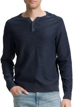 Tom Tailor - Ronde hals Trui - Mannen - XXL - Blauw - Katoen - 1048005