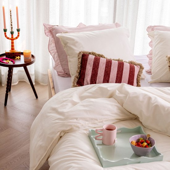 Dindi Home Dekbedovertrek Forever Colours - 240x220 - 100% katoen - Off White van Merkloos — afbeelding 2
