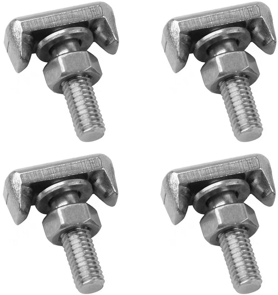 Image of 4 stuks auto T-schroef - accuklemmenset - accubouten voor auto - accuklemmen - T-schroef 19116852 - reserveaccessoires - auto onderdelen - vervangingsaccessoires