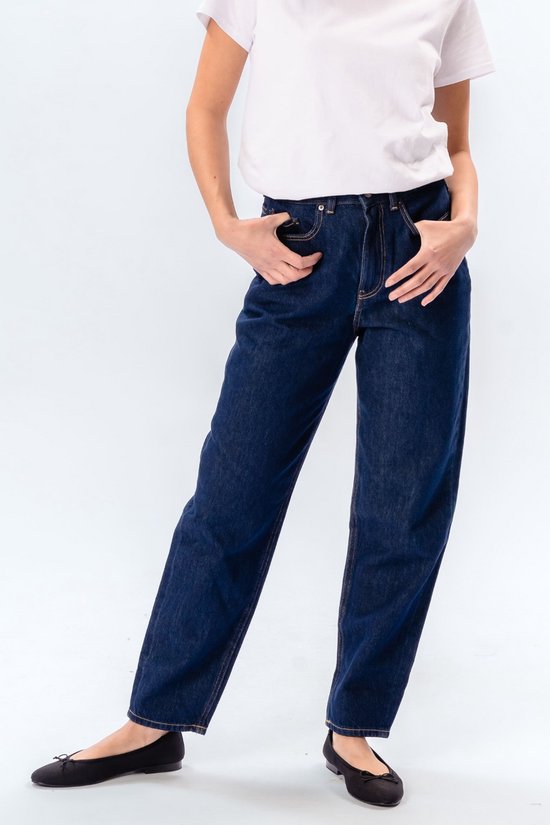 The Original Performance Mom Jeans - Jeans Femme - Denim Bleu Foncé - Mom Fit - Taille Haute