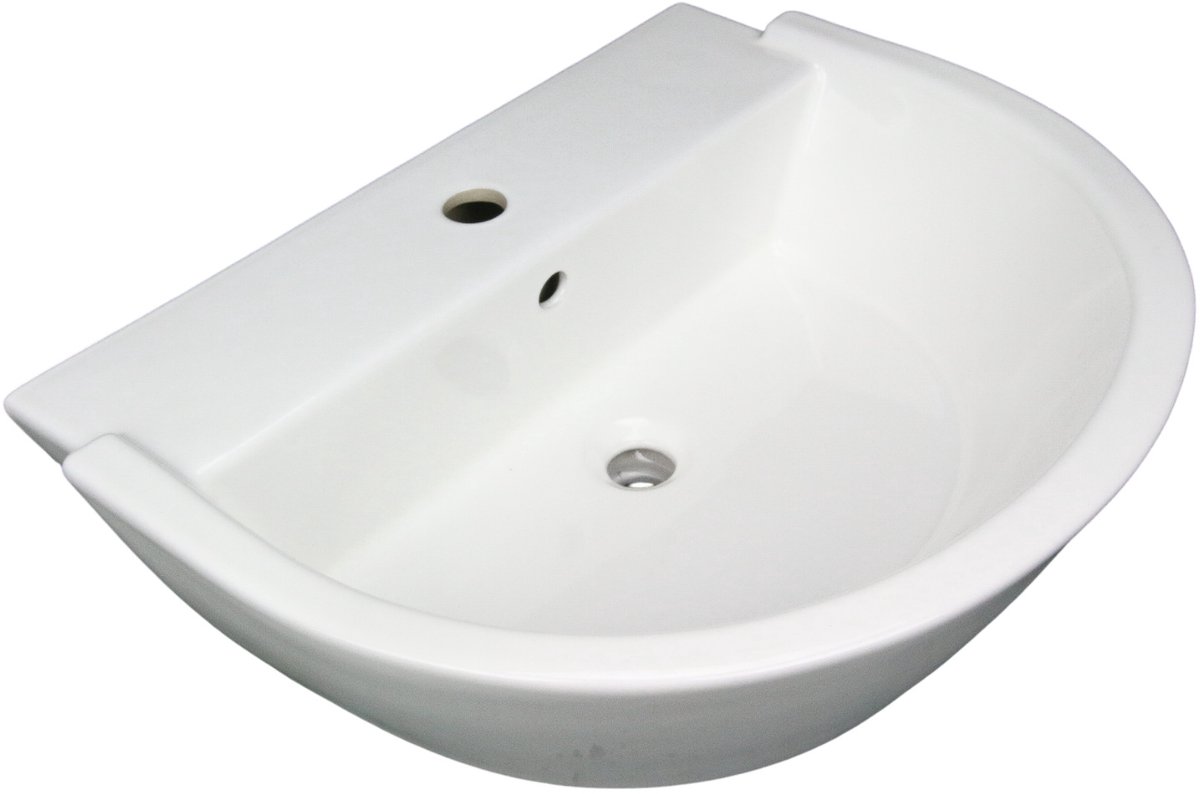 Wasbak rond/ovaal model (wit keramiek) HCG (CL-25)