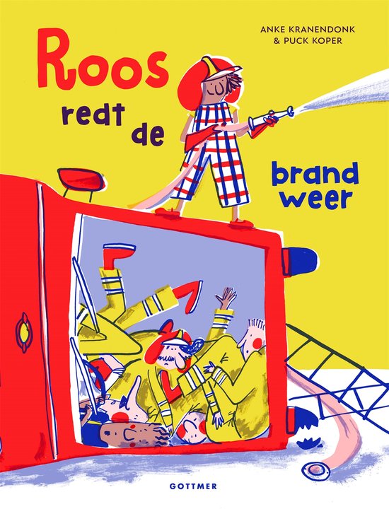 Roos redt de brandweer - cover