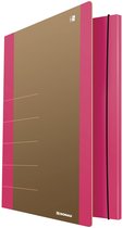 DONAU LIFE 2060001FSC-30 map met elastische band karton/kartongrammage 500 g/m2 met 3 kleppen DIN A4, roze | verzamelmap documentenmap voor kantoor, school en thuis | dat FSC®-gecertificeerd is