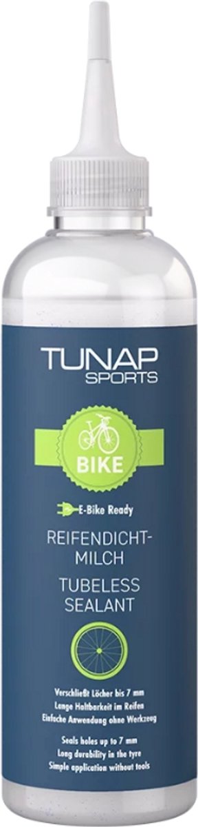 Tunap Sports Tubeless Sealant - Latex - bandendichtmiddel - dicht gaten tot 7 mm