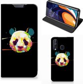Geschikt voor Samsung Galaxy A60 Magnet Case Panda Color