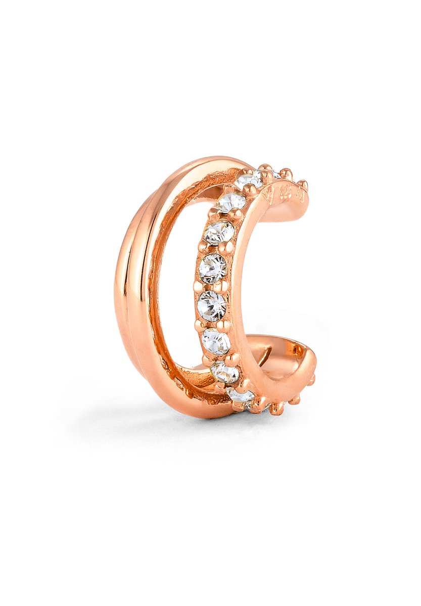 Elli - Oorbellen - Oorhanger Dames Glazen Kristallen Xilion Geslepen Wit 925 Sterling Zilver Festival - Dames