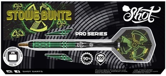 Shot Stowe Buntz V2 Black 90% - Dartpijlen van Merkloos — afbeelding 3