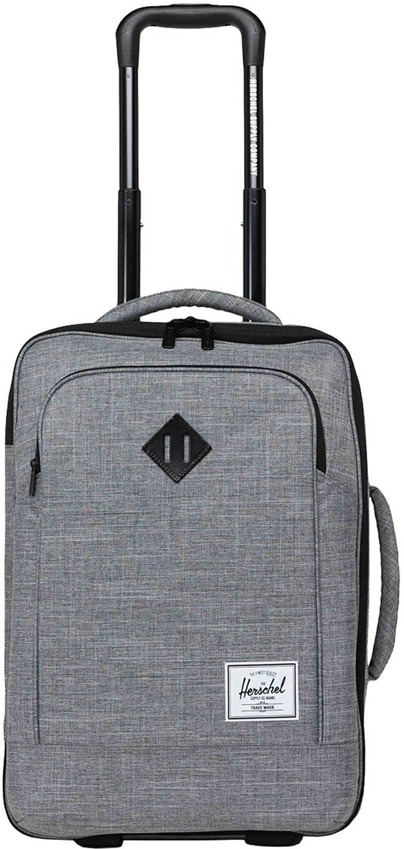 Herschel trolley Heritage Softshell Carry On Trolley Raven Crosshatch grijs 54cm