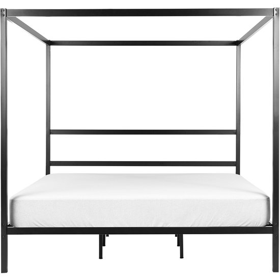 LESTARDS - Hemelbed - Zwart - 180 x 200 cm - Staal