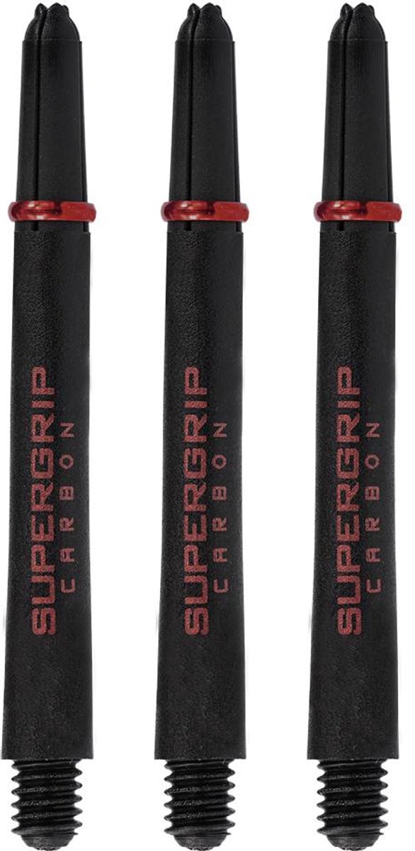 Harrows Supergrip Carbon Red - Dart Shafts Short