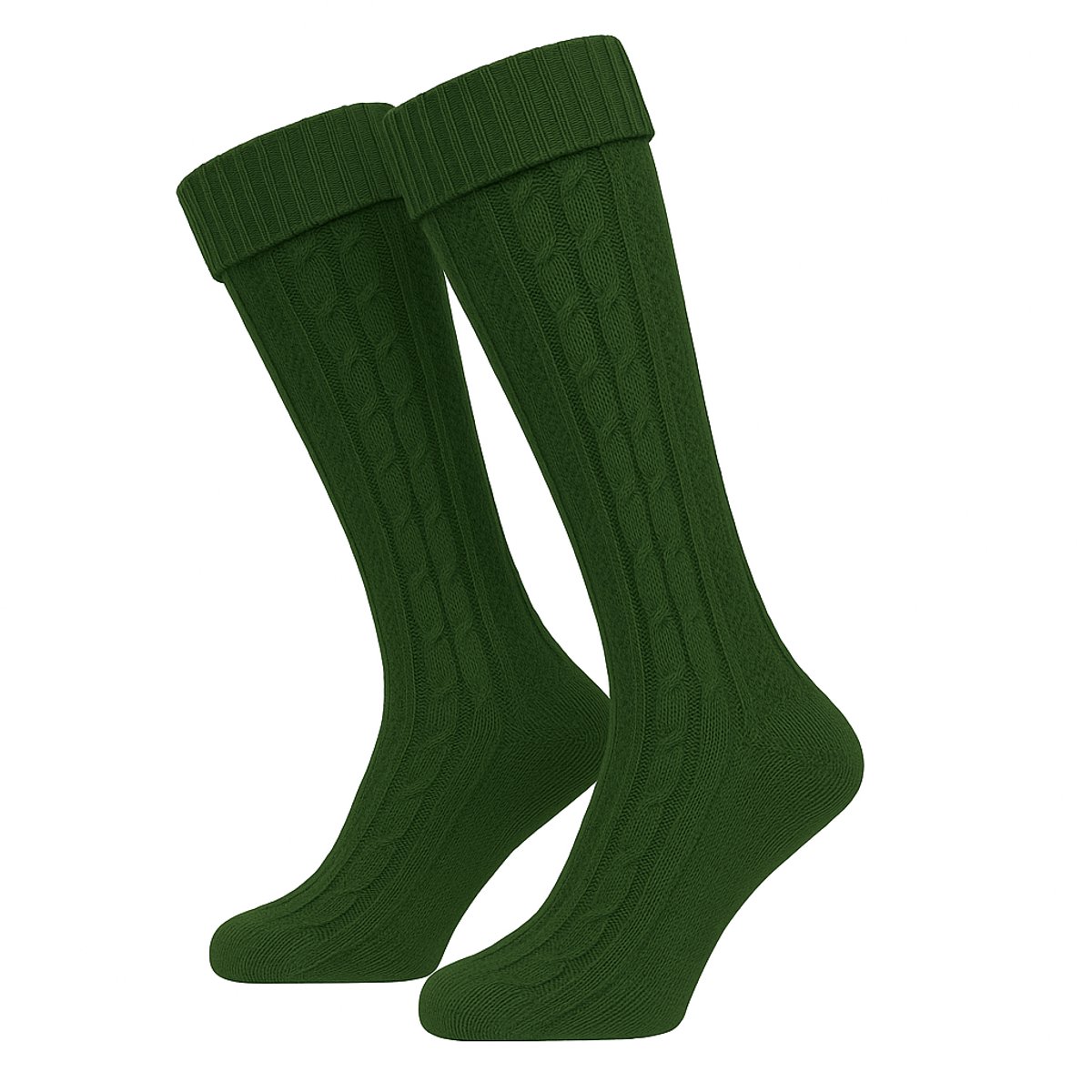 Tannhauser Kniekousen Oktoberfest Deluxe Oktoberfest Heren Carnavalskleding Heren Carnaval Accessoires voor bij Lederhosen Man - Groen - Mt 39/42