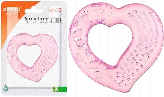 AKUKU Koelbijtring met Ice gel, 3+ m Roze 3+ m