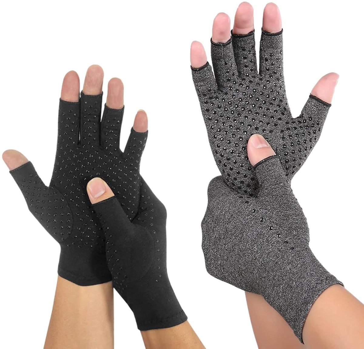 LdawyDE Osteoarthritis handschoenen 2 paar - Verlichting artritispijn bij gewrichten - Unisex