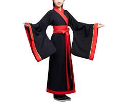 Allecto Plus - Traditionele Chinese Hanfu jurk Oude Zwaardvechter Kungfu Pak Volwassen Ridder Kostuum Vechtsport Outfit