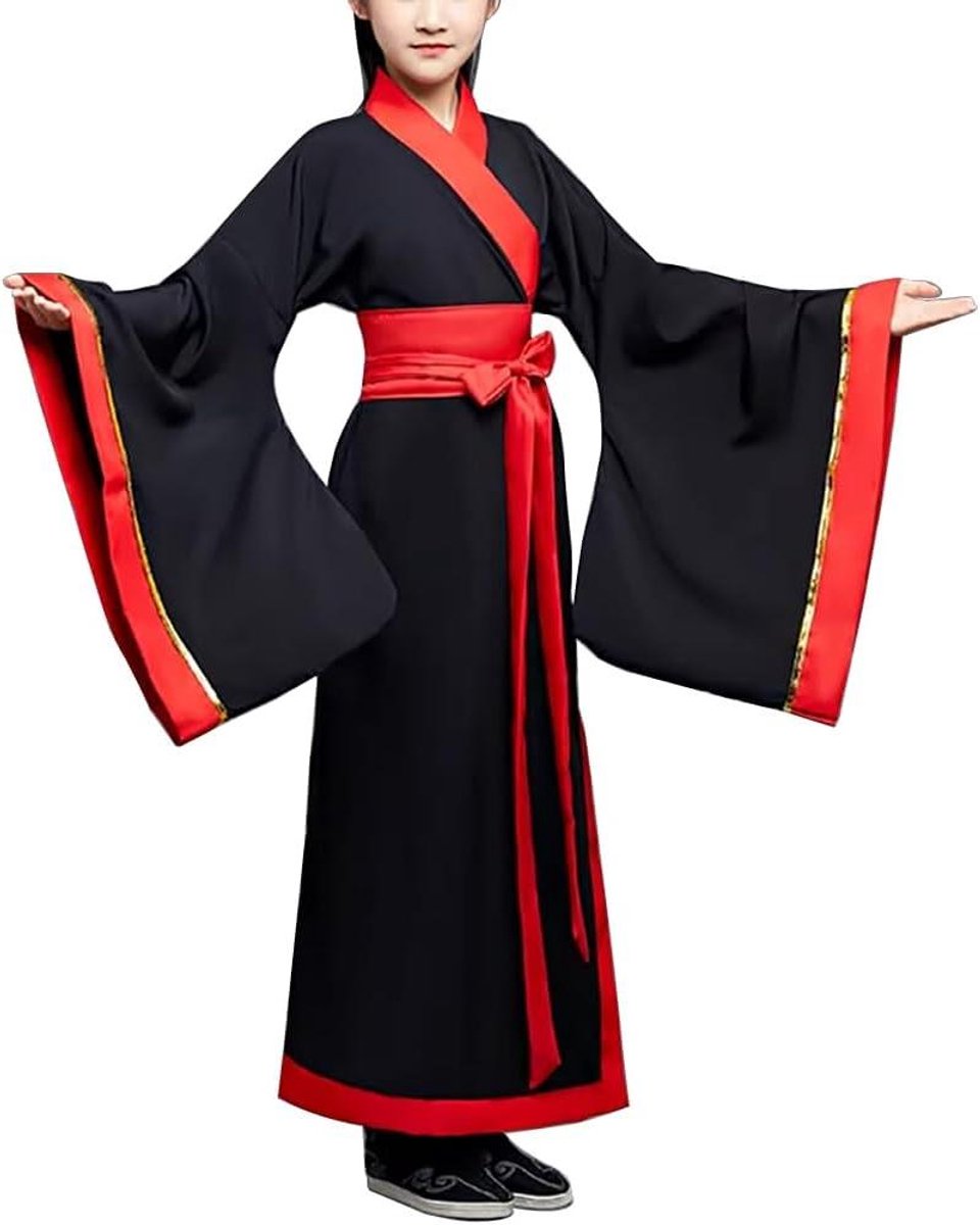 Allecto Plus - Traditionele Chinese Hanfu jurk Oude Zwaardvechter Kungfu Pak Volwassen Ridder Kostuum Vechtsport Outfit