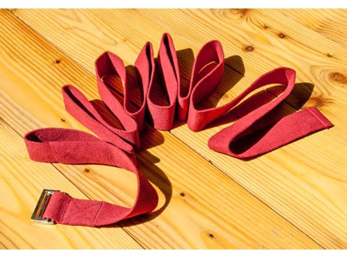 Yoga riem rood