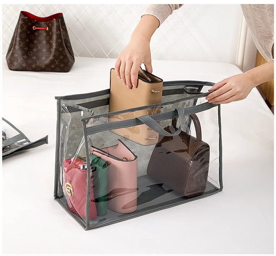 Sac De Rangement PVC Pour Poupée Labubu – Housse Anti-Poussière Suspendue 18x7x12 Cm – Noir, Blanc, Transparent Ou Rose