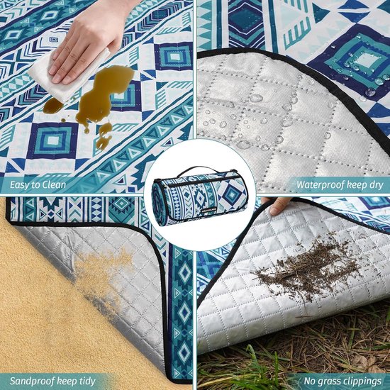 Couverture De Camping Ozark Trail – Imperméable, Noire, 69x60 Pouces, Occasion