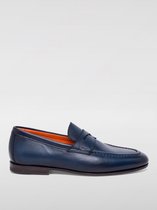 Leather Penny Loafers Classic Style - Blue