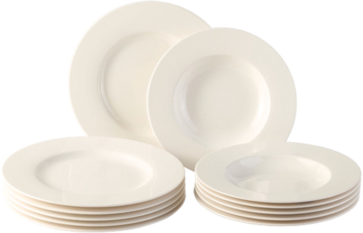 Tafelservice Basic White Set van 12