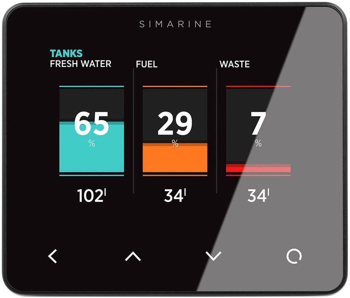 Simarine PICO+ standalone zwarte Systeemmonitor | P201
