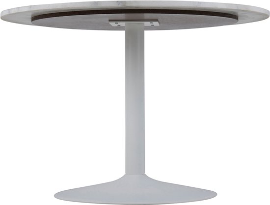 Table à manger Smuk Ø 110 cm Josie Marbre Wit