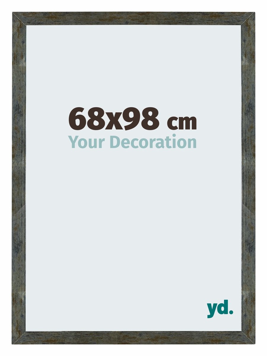 yd. Your Decoration - Fotolijst 68x98 cm - MDF - Blauw Goud Gemeleerd - Mura