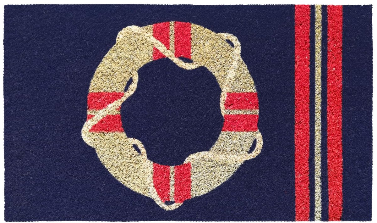 Ibenzoa Deurmat van Kokosvezel 40 x 70 cm met Antislip Onderkant voor Binnen en Buiten Am Meer