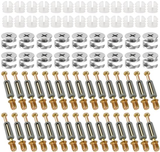 PrecisionGeek Messing Kartelschroeven M6 x 10 mm 1 set (5 stuks