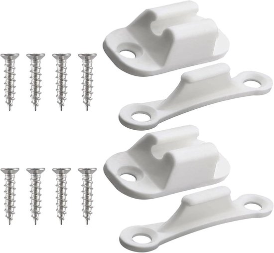 GmeDhc 2 Set Deurvastzetter Caravan, T-Vormige Deurhouder Camper, Kunststof Deurstopper Camper Accessoires, voor Deurslot Opbergdeur, Campers, Caravans, Boten, Kasten