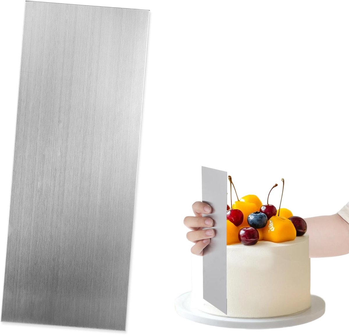 Ibenzoa® Kuchen Schraper van Roestvrij Staal - Perfecte Decoratietool voor Taarten en Gebak