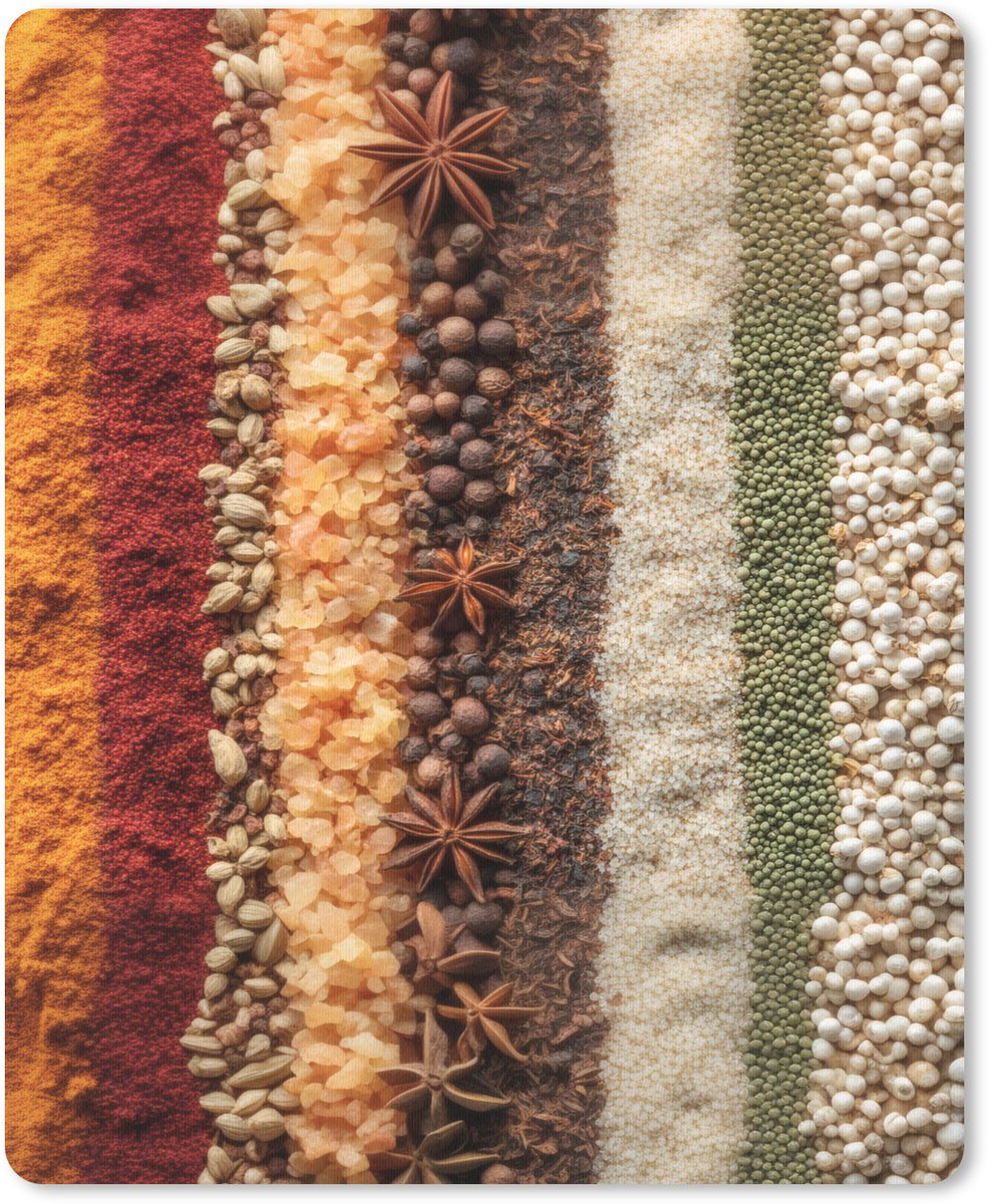 Muismat 19x23 cm - Mousepad Banen - Verticaal - Kruiden - Variatie - Muismatten