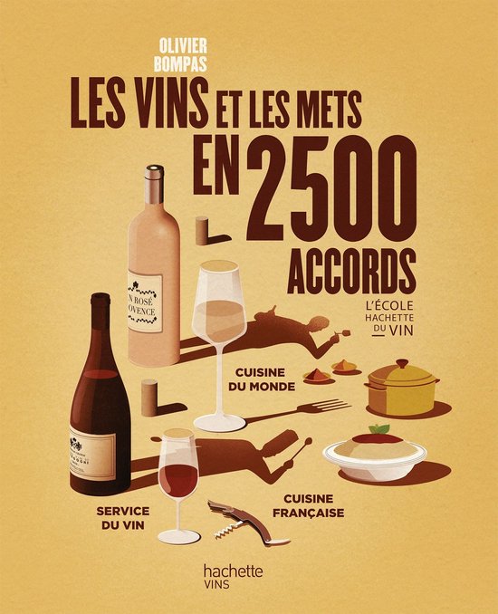 Les vins et les mets en 2500 accords - cover