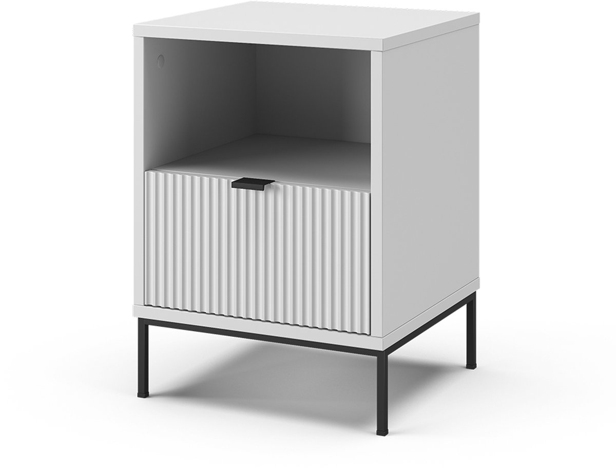 Vicco Eliza Nachtkastje – 40 x 55 cm met 1 lade Wit