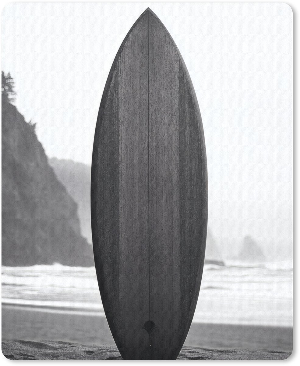 Muismat 19x23 cm - Mousepad Surfplank - Zand - Zee - Muismatten