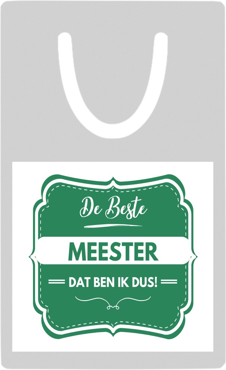 Hacebo® - De beste meester metalen boekenlegger- Meester - beste meester - school - verjaardagscadeau - afscheidscadeau Bladwijzer boekenleggers - 7.6 cm x 5cm