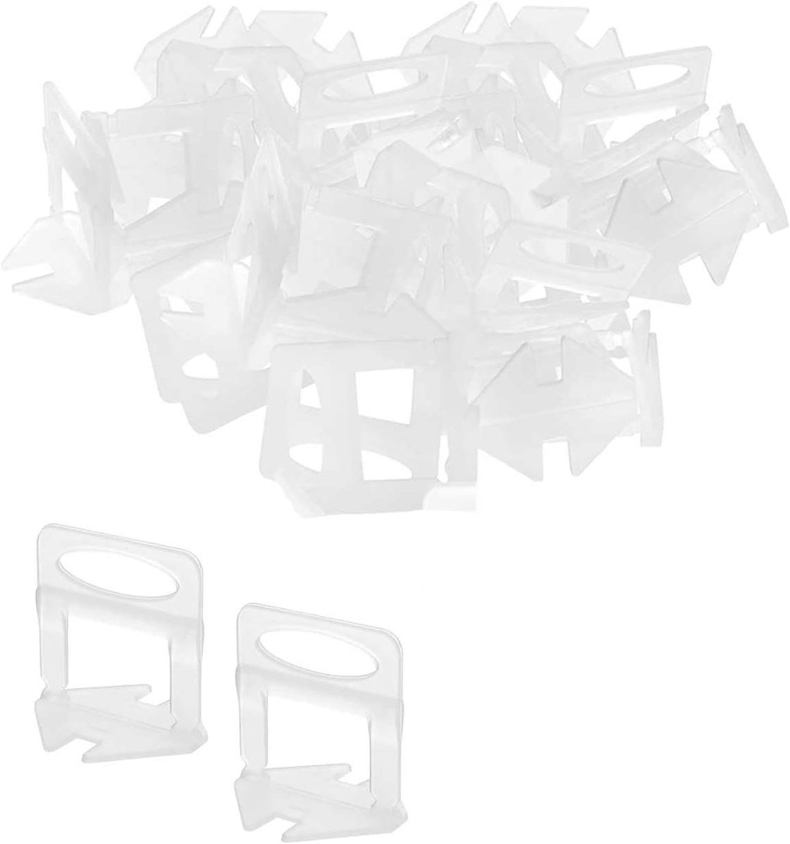 Tegelnivelleringssysteem 3 mm 200 stuks voor het perfect leggen van tegels - Tegelafstandshouders - Tegelgereedschap - Hoogte 3-12 mm - 2 zoekwoorden: betegeling, vloertegels