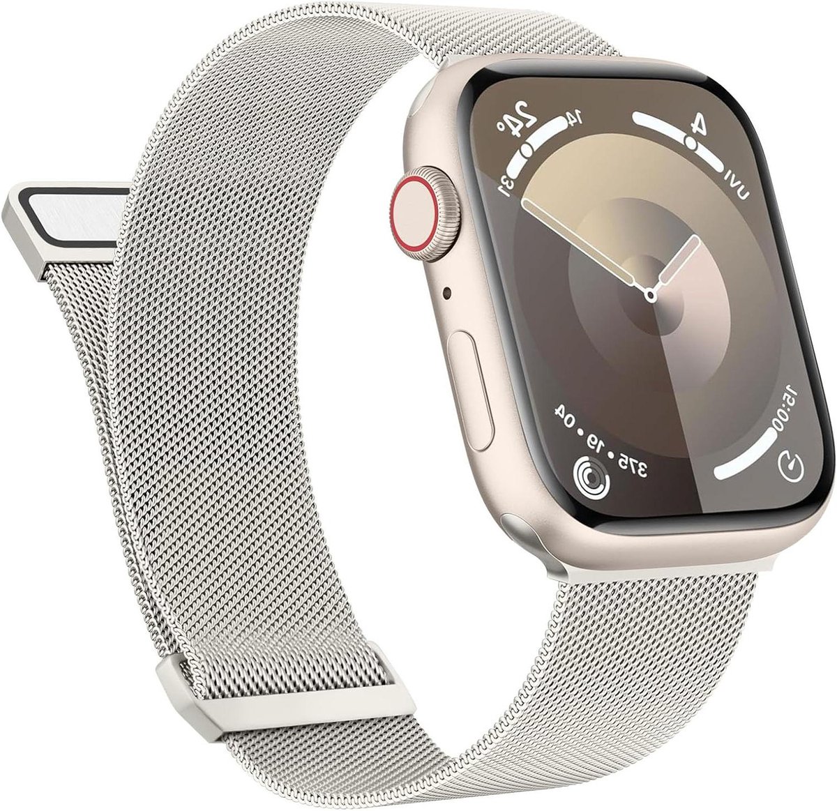 Metalen horlogeband voor Apple Watch 38-40-41-42-44-45-49mm - Mannen Vrouwen - Magnetische Meshband - Geschikt voor alle iWatch Series - Stijlvol en Comfortabel - Roestvrij Staal